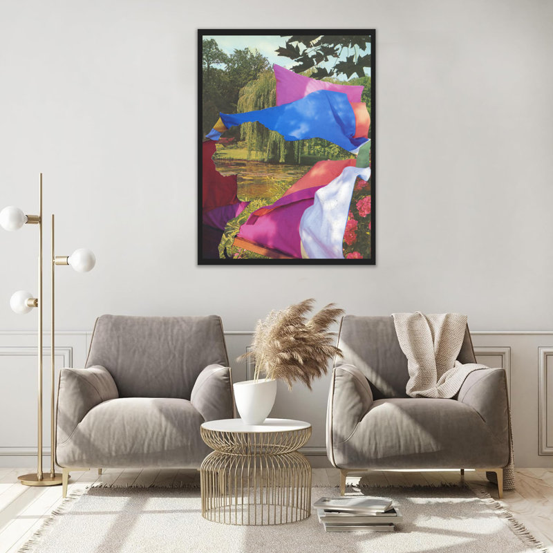  Bayou Slumber By Yannick Lowery Wall Art Prints - Solid Wood Wall Frame - Nature & Abstract Design, 36" H x 48" W, Silver