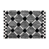 Lattice & Dot Bath Rug