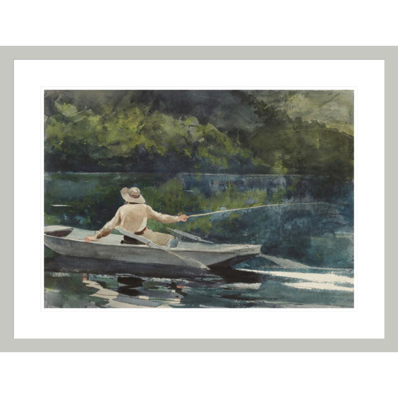 «Casting Number Two» par Winslow Homer, impression giclée sur cadre, 22,7 po H x 29,5 po L