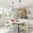 1-Light Pendant Light with Threaded Lampshade for Kitchen Island-548358880