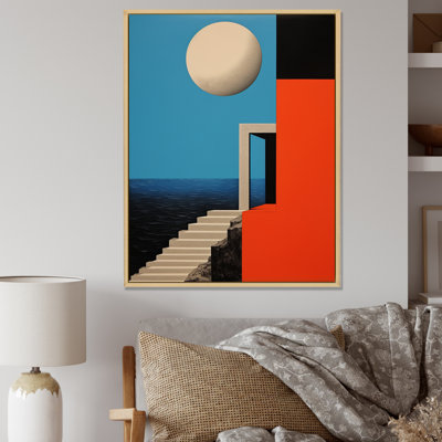 Illustration rétro de l'architecture pleine lune I