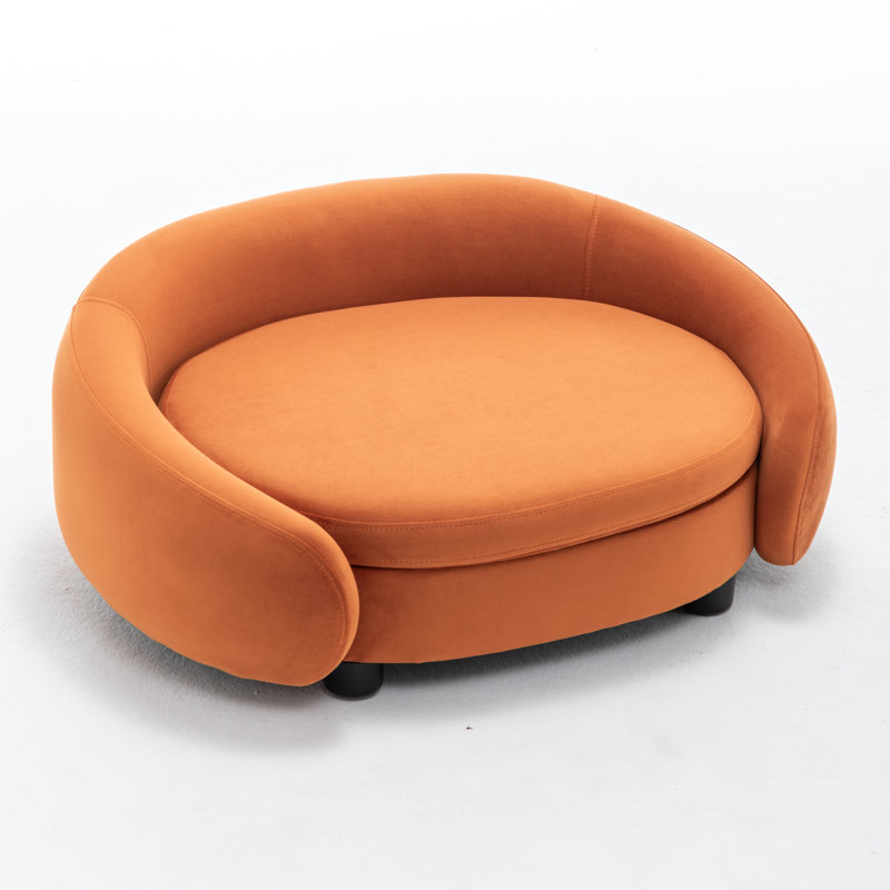 Lit pour chien Malcolm Elegant Rectangle, Orange