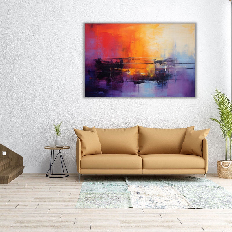 Paysage industriel, H 20 po x l 30 po