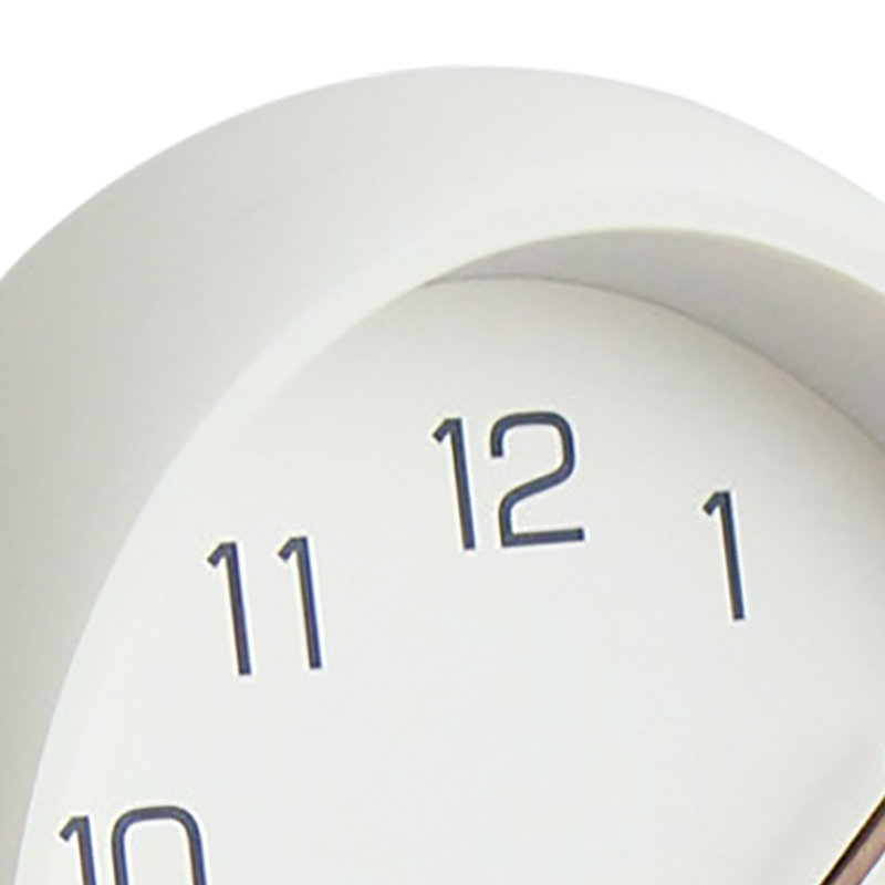 Horloge murale décorative à quartz silencieux de 30 cm (12 pouces), sans tic-tac, à piles, ronde, facile à lire, pour la maison, le bureau ou l'école, blanc crème.
