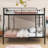 Alexza Kids Full XL Over Queen Metal Bunk Bed with Ladder-1404734527