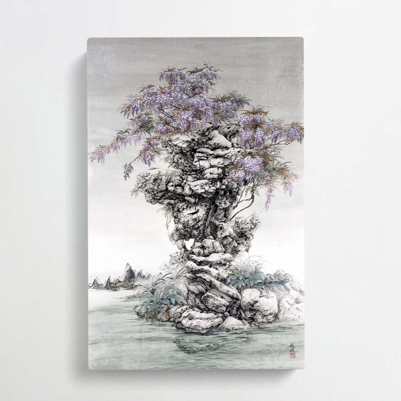 Wisteria Tree by Yuan Yao - Wrapped Canvas, 50cm H x 35cm W x 3cm D