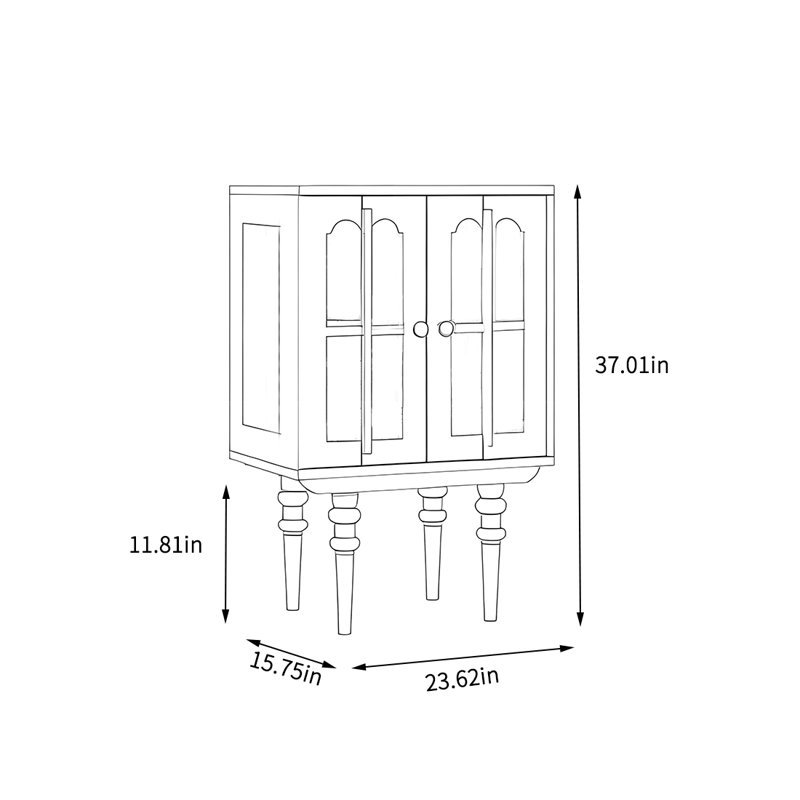 Armoire de rangement de style crème