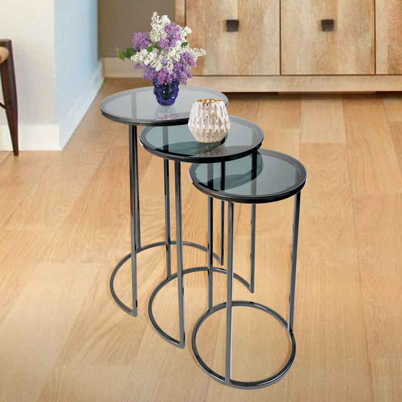 Subra Glass Top Nesting Tables