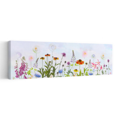Dreamy Colorful Garden by Denis O Reilly - Wrapped Canvas Panoramic Print