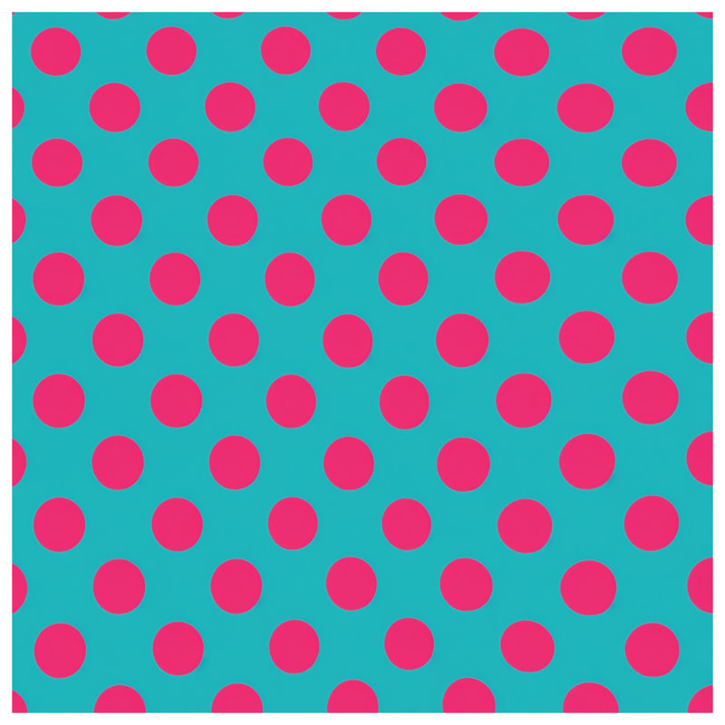 Teal Pink Polka Dots Comforter, King