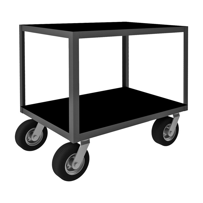 Chariot à instruments roulant, H 34,13 po x l 36,25 po x P 30,25 po, Noir