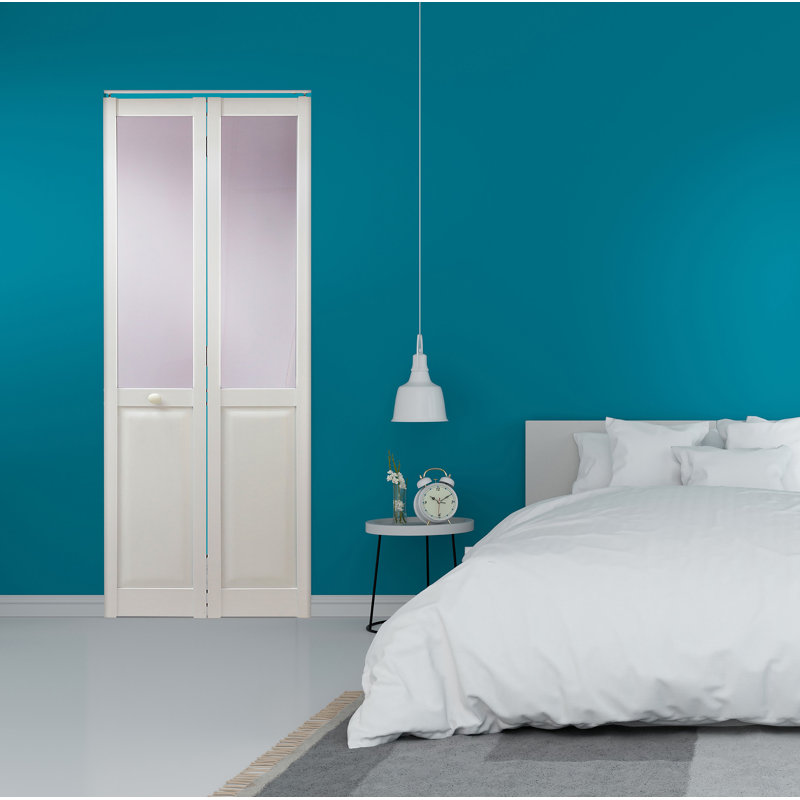 Porte pliante en PVC / vinyle Madison, 36 po x 80 po, Blanc