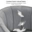 Fauteuil demi-tonneau en velours avec coussin Jaquaisha-787395578