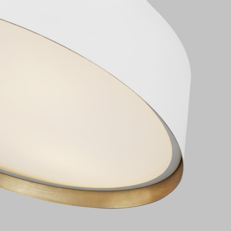 Asher 3 - Light Flush Mount, Matte White