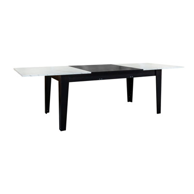 Grande table de salle à manger extensible pour cuisine - 106,3 pouces, table de salle à manger de taille familiale