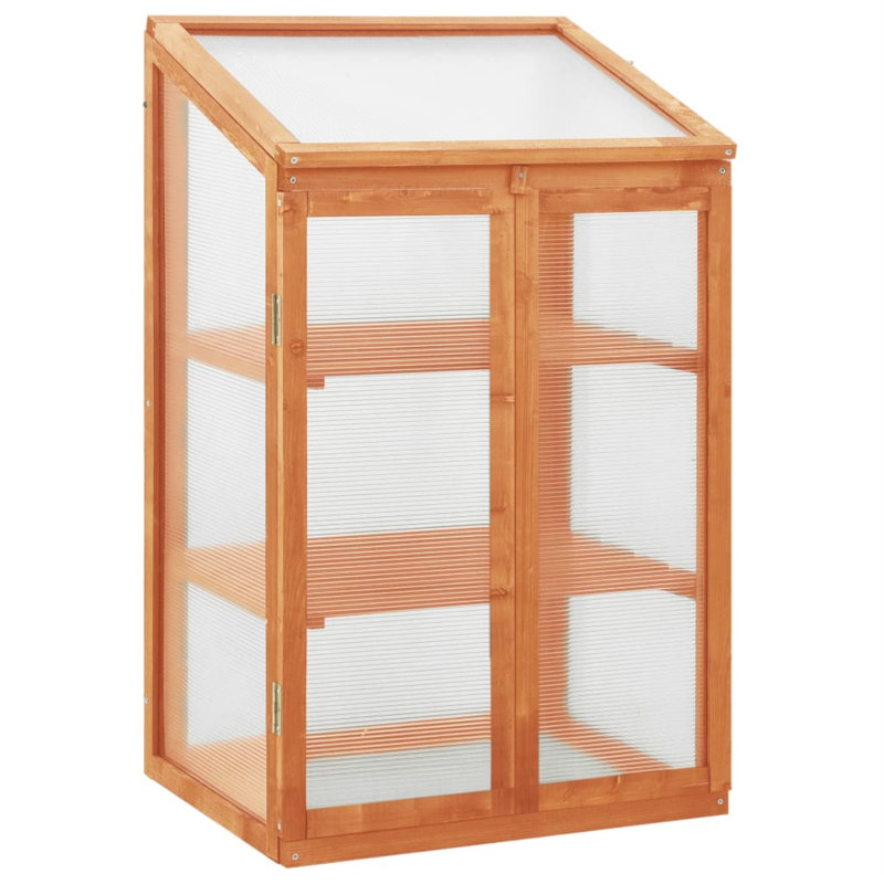 Elwyn 23.6' W x 17.7' D Growing Rack, Orange