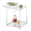 Table de bout avec plateau en verre et rangement-909107906