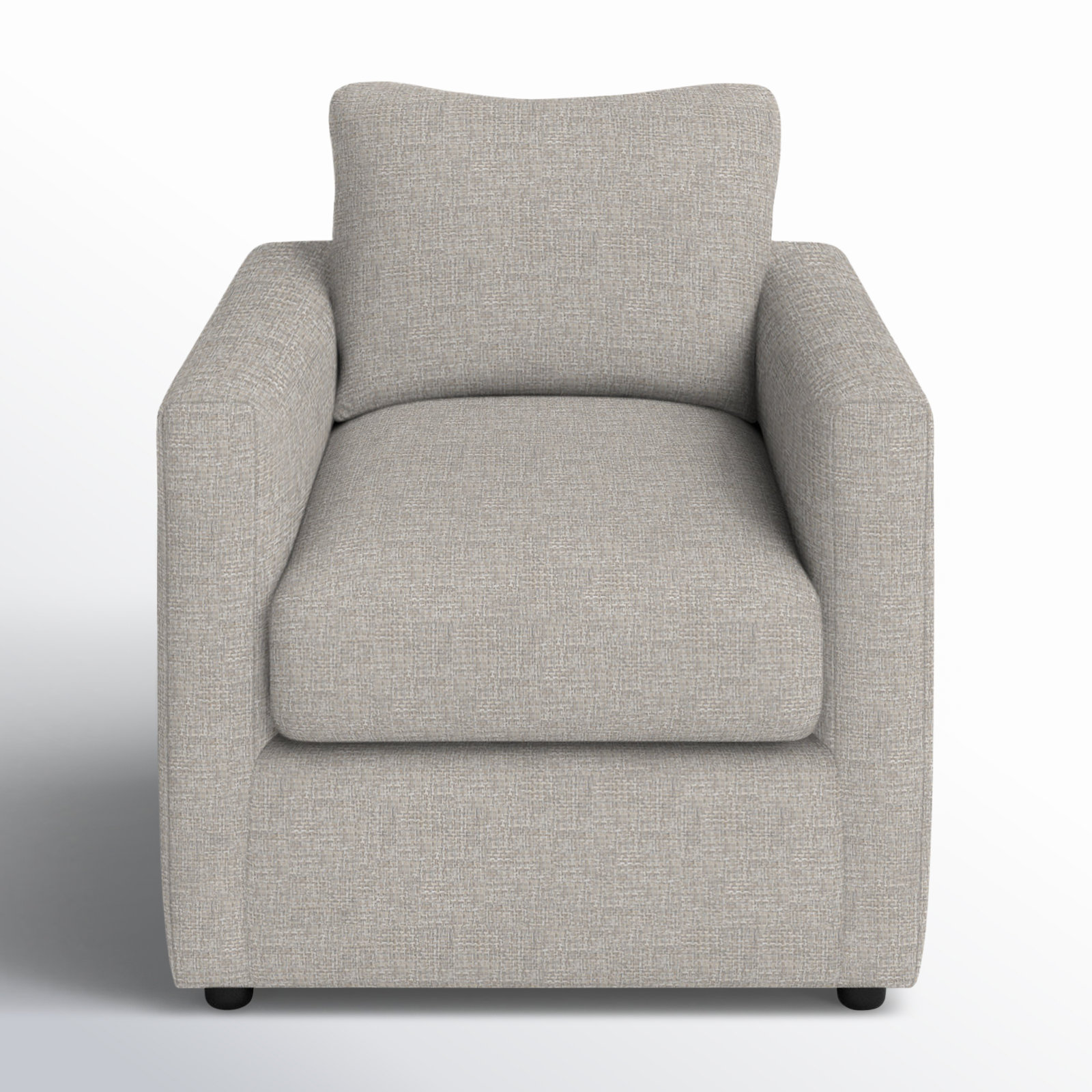 Godwin Upholstered Armchair, Drusky Ivory Sustain® Basketweave