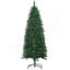 Sapin de Noël artificiel mince de 6 pi de hauteur non éclairé avec branches réalistes et 583 pointes, vert-806376077