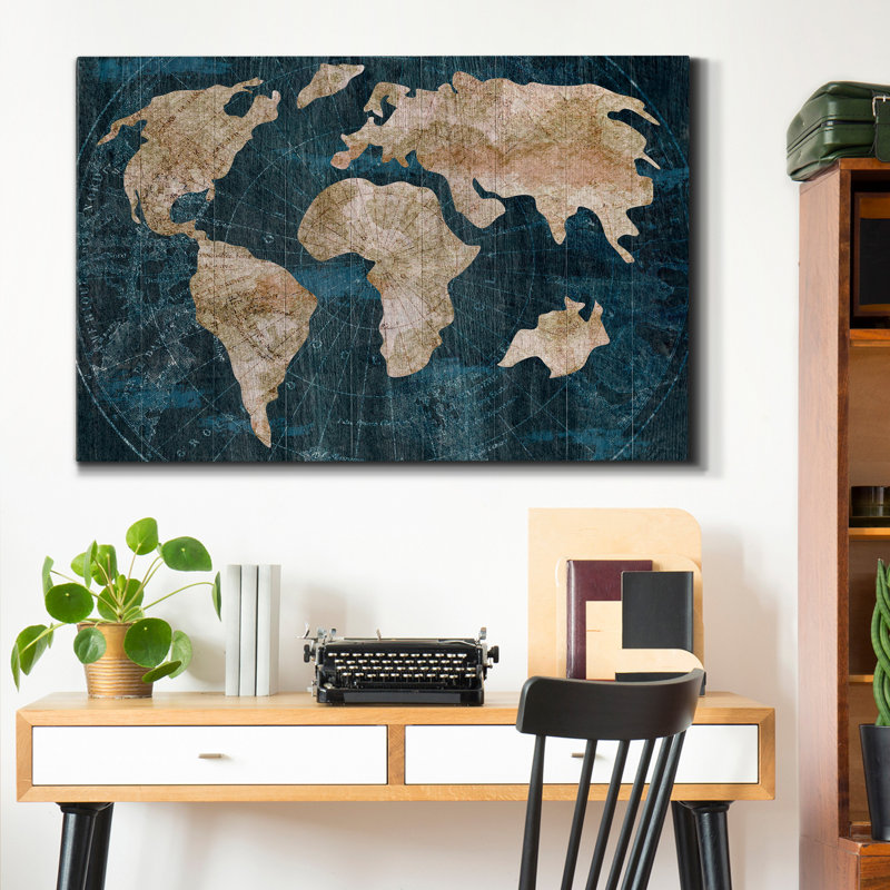" Industrial Map ", 36" H  x 24" W x 1" D