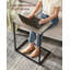 Table d'appoint en forme de C pour canapé ou sofa, petite table d'appoint industrielle