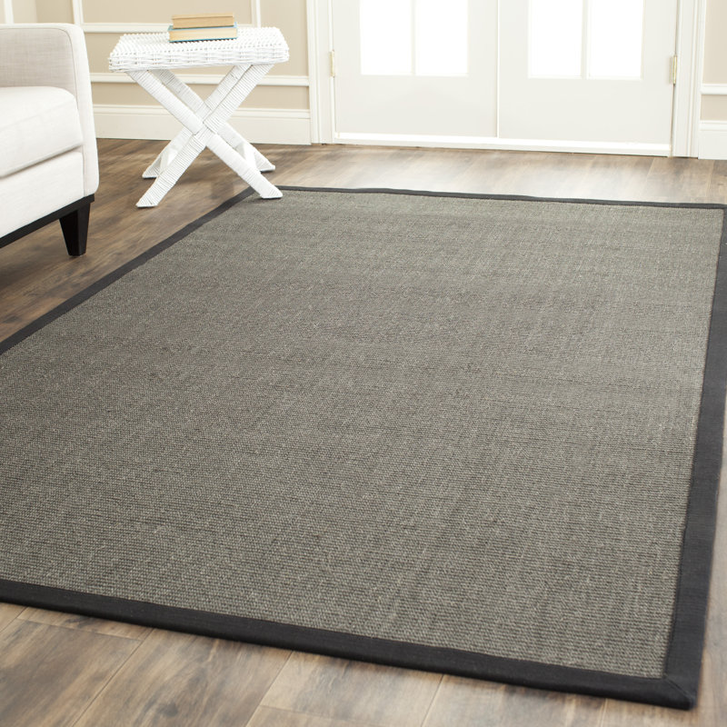 Dollard Natural Fiber Sisal With Latex Solid Color Rug, Rectangle 10' x 14'