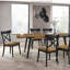 Chaises d'appoint brunes et noires, ensemble de 2