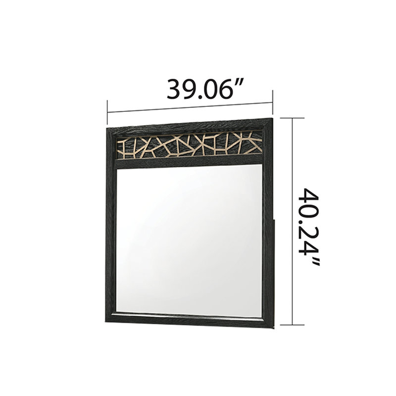 Miroir rectangulaire pour commode Jelayne