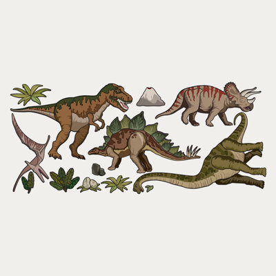 Décalcomanie murale dinosaurss
