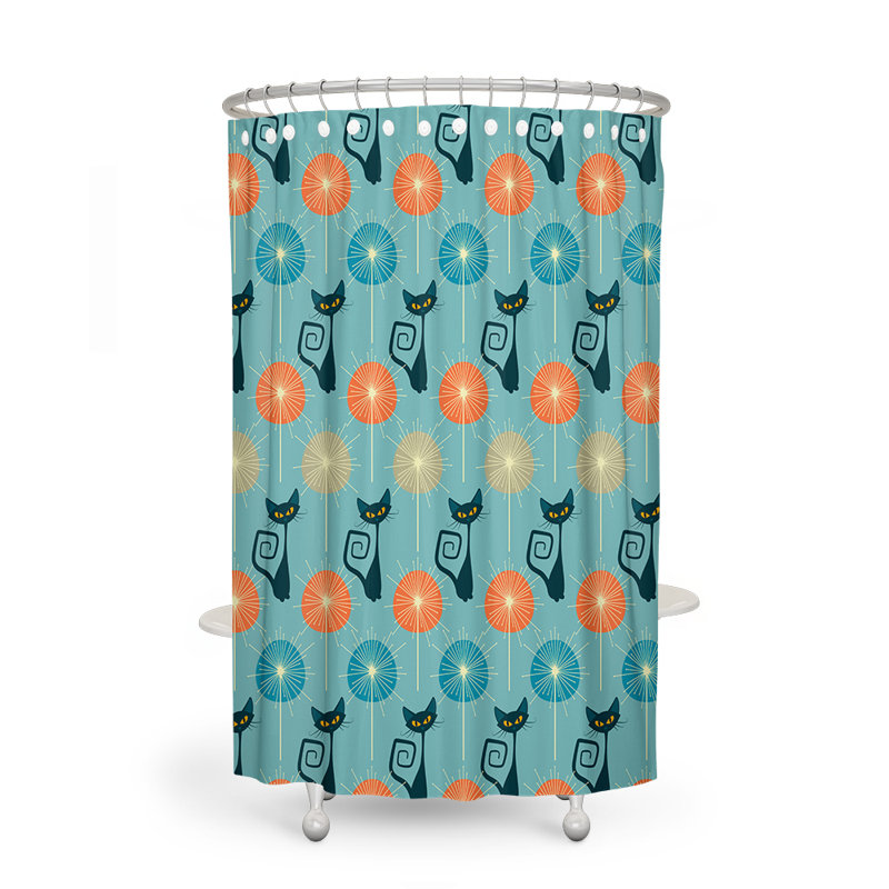 Rideau de douche simple, H 72 po x l 70 po