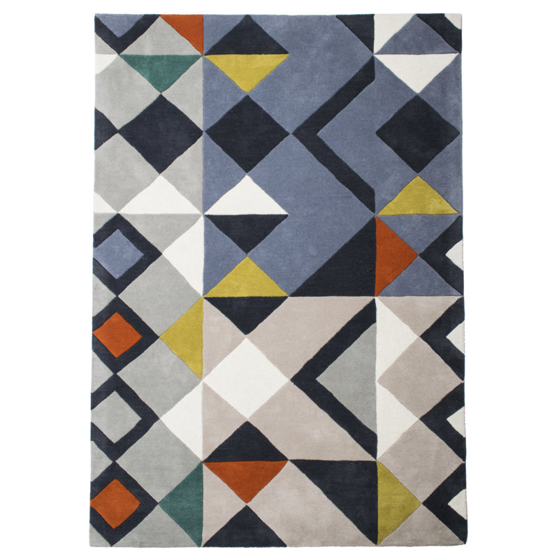 Mclea Geometric Hand Woven Area Rug, Rectangle 140 x 200cm