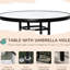 Ensemble de salle à manger d'extérieur - 4 pièces. 2 chaises pliantes, 1 parasol ajustable, table à motif ondulé. Noir. Acier robuste, maille. Mettez en valeur votre espace piscine avec cette table de patio pliable en acier trempé.-2047419885