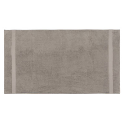 Soft & Absorbent Hand Towel, Warm Grey, 19.7 x 35.4 inches | Made of 80% Cotton & 20% Bamboo, 19.4 oz per sq yd | Perfect for Bath, Gym, or Spa, Gentle Wash & Tumble Dry Instructions Included