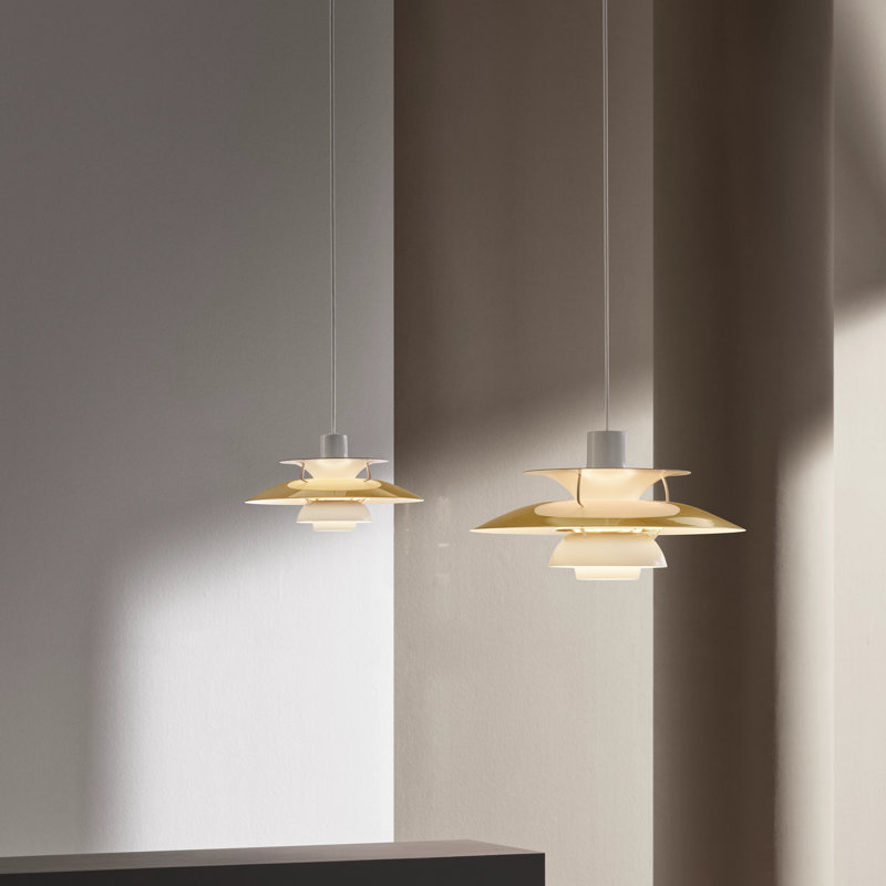PH 5 1 - Light Pendant, Brass, 6.4" H x 11.8" W x 11.8" D