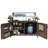 Orlith 53.3" Outdoor Rolling Grill Cart Potting Bench Table With Adjustable Shelf-1644125426