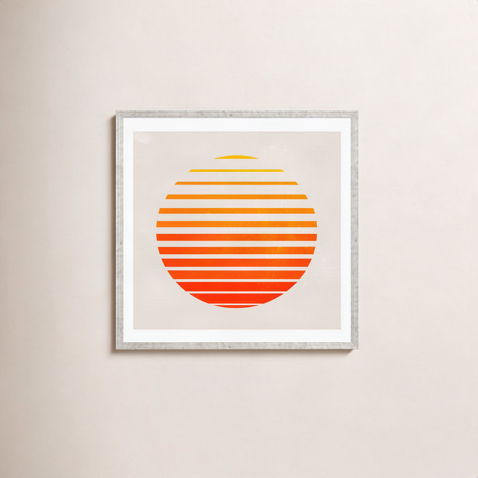 Twilly "Springs 3 Rising Sun Edit" Print, 12" H x 12" W x 0.75" D, Silver Single Picture Framed, Yes