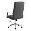 Chaise de bureau chromée rembourrée avec roulettes-625833080