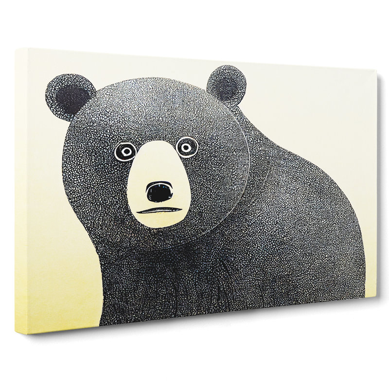 Pleasing Bear Abstract - Wrapped Canvas, 40cm H x 60cm W x 3cm D