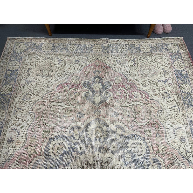 Tapis beige rétro 78,7 x 120,5 pouces