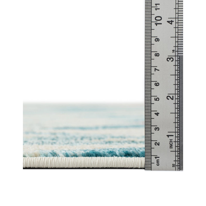 Washable Abstract Indoor Rug, Rectangle 3'3" x 5'3"