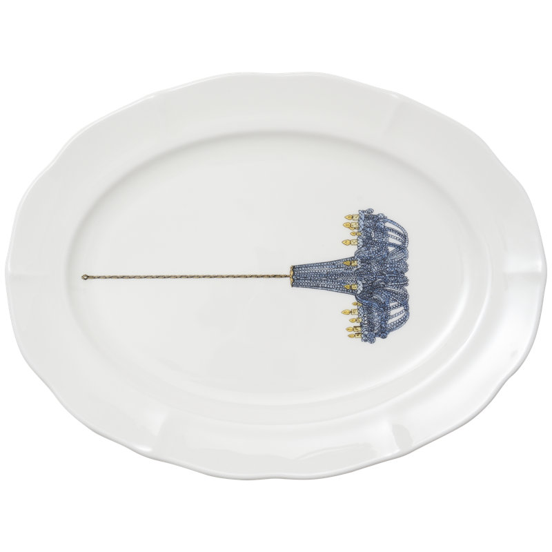 Thibaud Herem Objet Oval Platter (Crystal Chandelier)