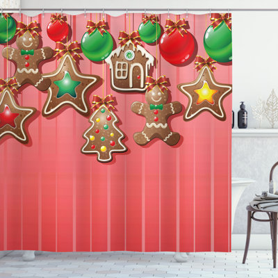 Shower Curtain with Hooks Included