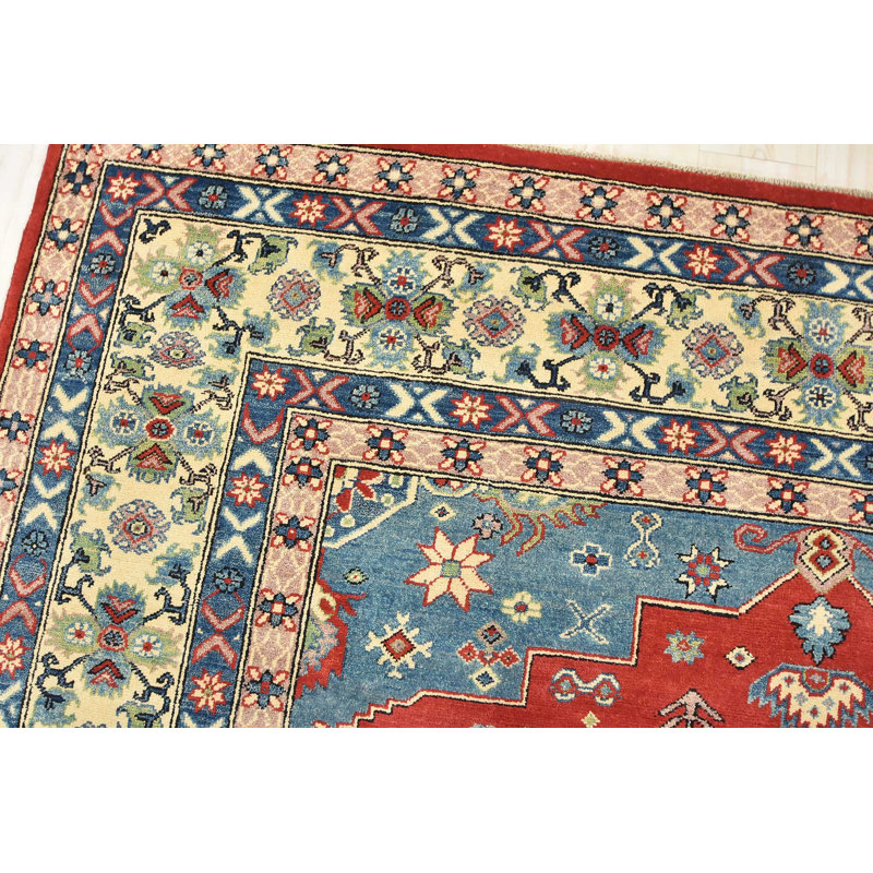 Tapis tribal Kazak 8 pi 3 po x 9 pi 10 po Nellya