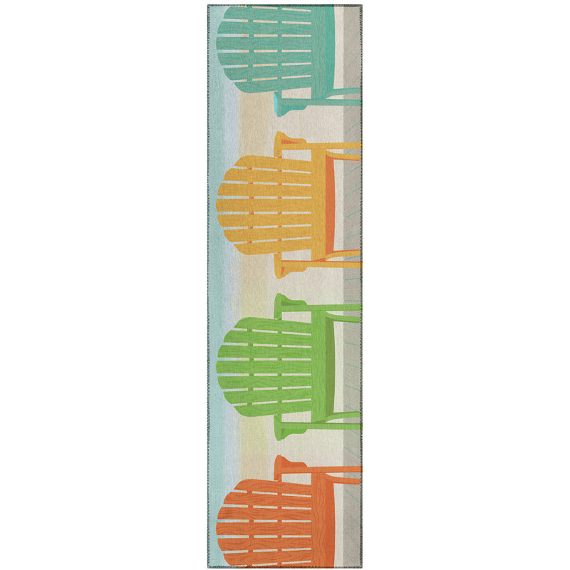 Amante Washable Indoor / Outdoor Rug, Runner 2'3" x 7'6"