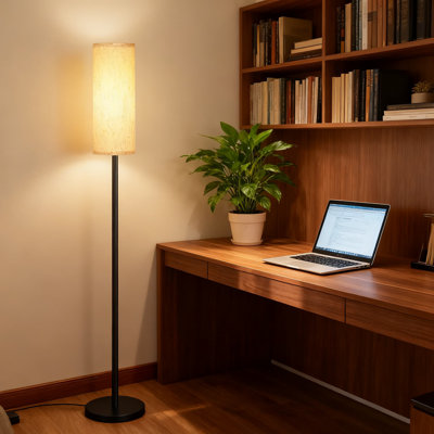 Rechargeable Cordless Floor Lamp With 8000Mah Battery, 3 Color Temperatures, Portable Standing Light For Living Room, Bedroom, Farmhouse With Pull Cord Switch