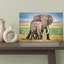 Gentle Giants Of Africa Peaceful Contemporary Elephant Nature Wildlife Wall Art Print by Jeffrey C. Sink - 1 Piece Wrapped Canvas Wall Art-1620711746