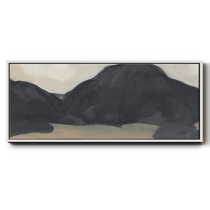Mountain Range IV - toile encadrée, H 20 po x l 50 po