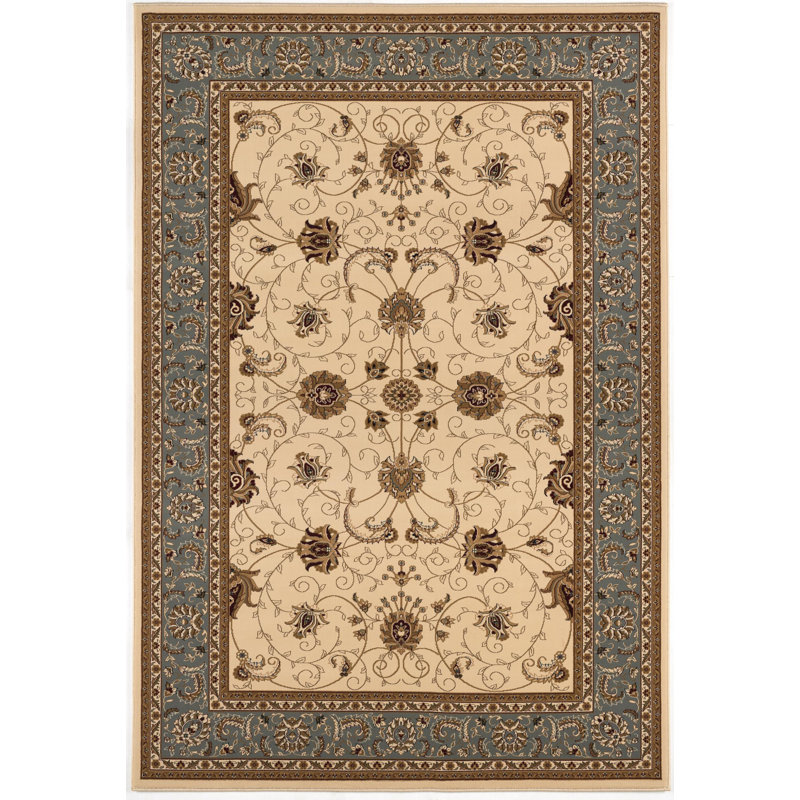 2' X 2' Beige Gray And Brown Oriental Square Rug
