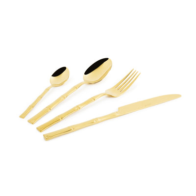 Excelsa Bambu' Copper Cutlery Set 24 Pieces