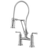 Rook® Articulating Bridge Faucet with Finished Hose
